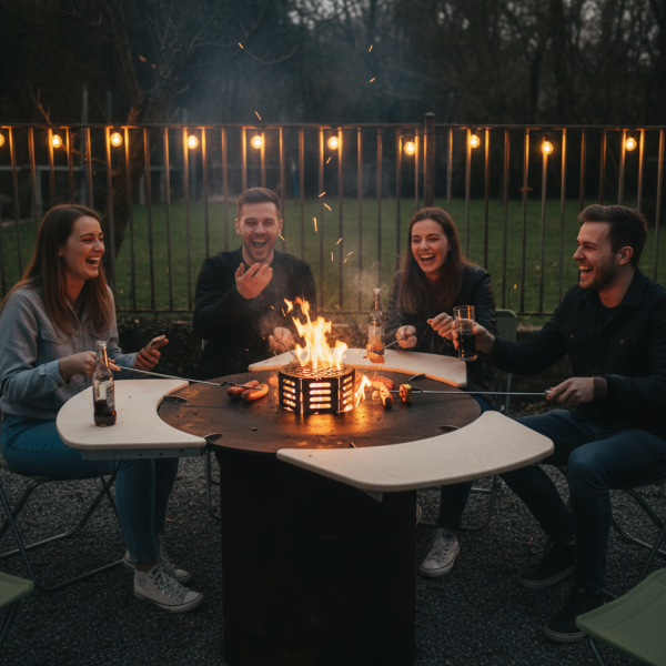 Barbecue a botte Tavolo aggiuntivo
