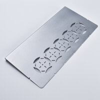 Drilling template for shell construction