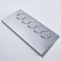 Drilling template for shell construction