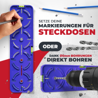 Bohrschablone 4-fach Light &Oslash;6mm
